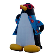 inflatable penguins cartoon